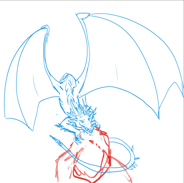 Concept sketch no.2 (wth is that tail)